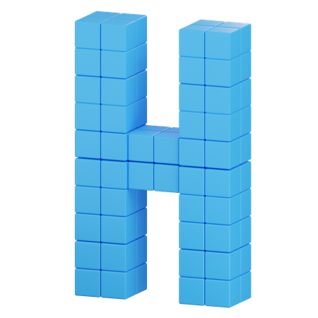 H último  3D Icon