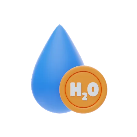 H2O  3D Icon