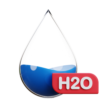 H2O  3D Icon