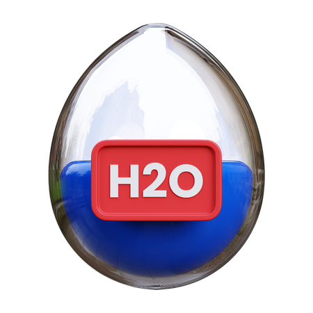 H2O  3D Icon
