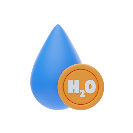 H2O  3D Icon