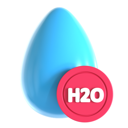 H2O  3D Icon