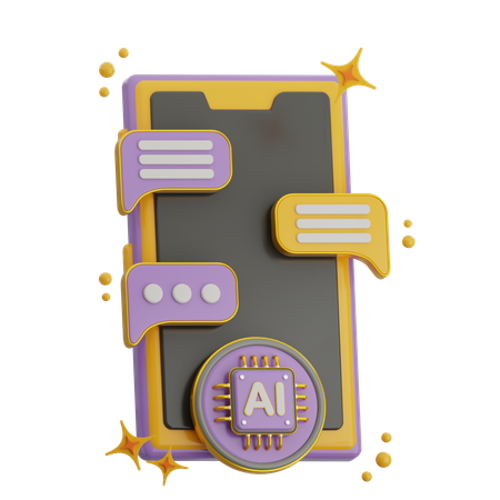 Habe gechattet  3D Icon