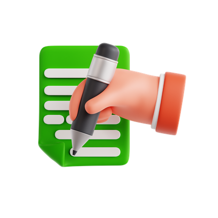 Habilidades de escrita  3D Icon