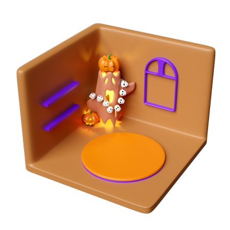 Cuarto de halloween  3D Icon