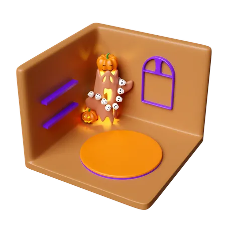 Cuarto de halloween  3D Icon