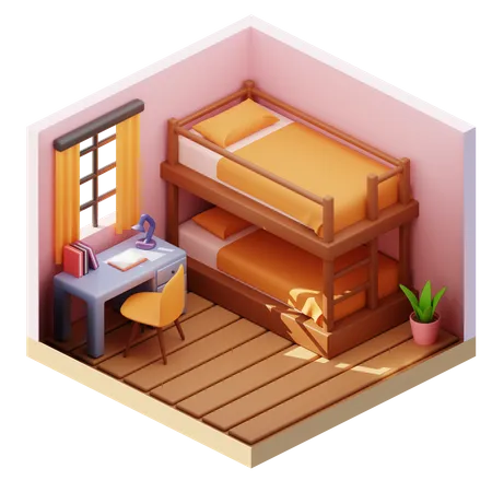 Habitación infantil  3D Icon