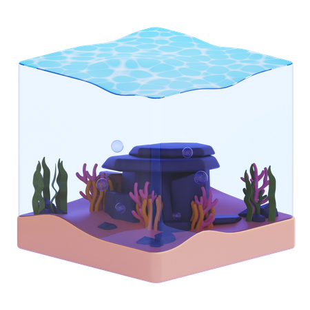 Habitat corallien sous-marin  3D Icon