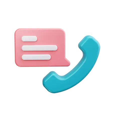 Hablando por telefono  3D Icon