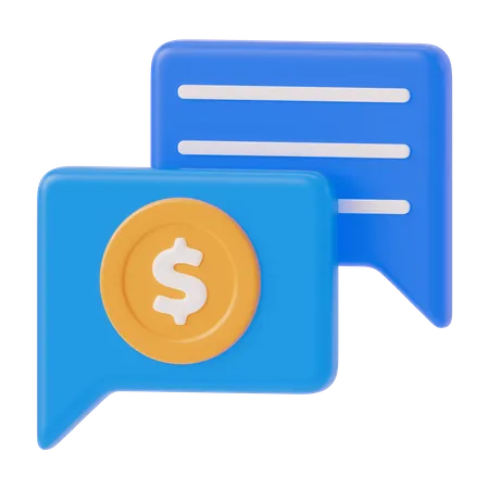 Hablar de dinero  3D Icon