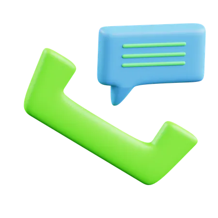 Hablar por telefono  3D Icon