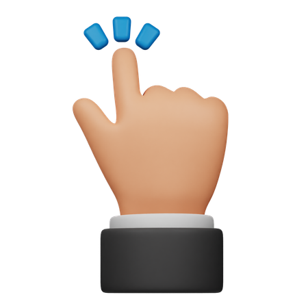 Haga clic en gesto táctil  3D Icon