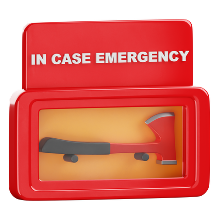 Hacha de emergencia  3D Icon