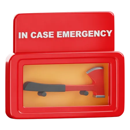 Hacha de emergencia  3D Icon