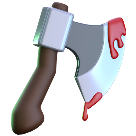 Hache sanglante  3D Icon