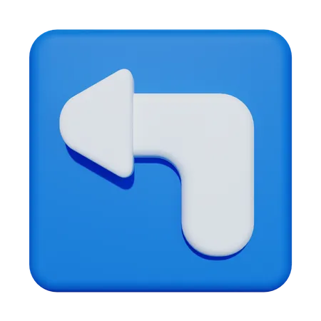 Hacia atrás  3D Icon