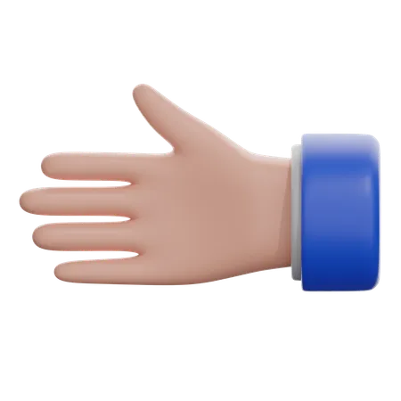 Mano izquierda  3D Icon