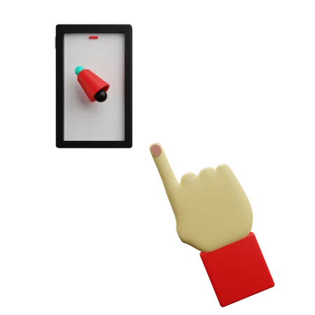 Haciendo clic en nuevo mensaje  3D Icon