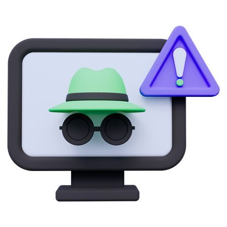 Hack Computer  3D Icon