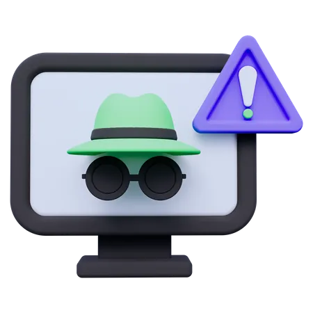Hack Computer  3D Icon