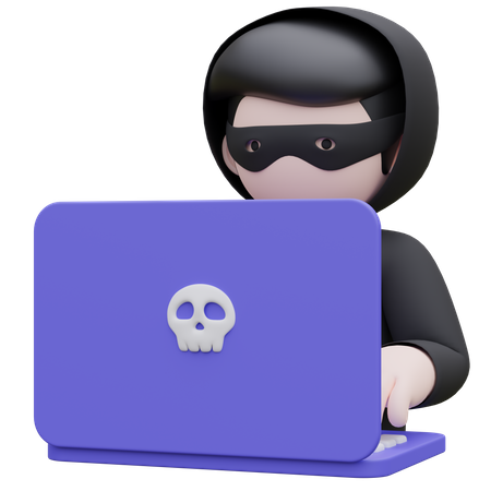 Hack de segurança cibernética  3D Icon