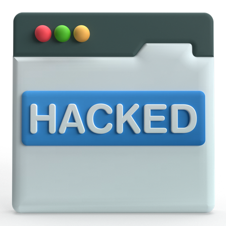 ハッキングされた  3D Icon