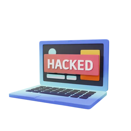 Hacked Computer  3D Icon