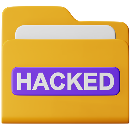 Hacked File  3D Icon