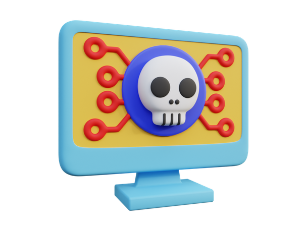 Hacked System  3D Icon