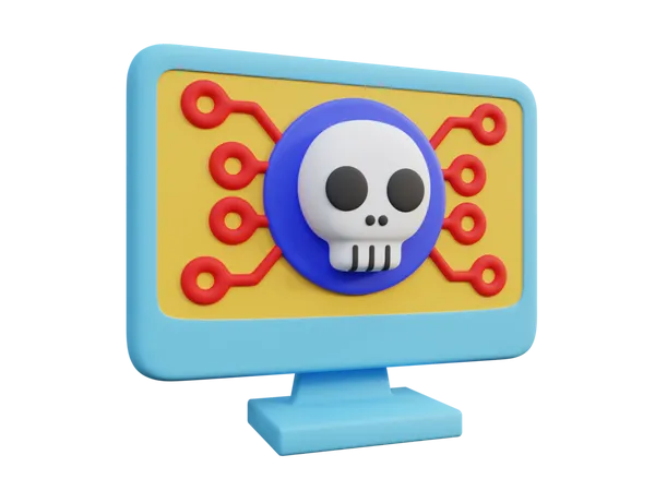 Hacked System  3D Icon