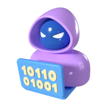 This Is Hacker 3 D Render Illustration Icon It Comes As A High Resolution PNG File Isolated On A Transparent Background The Available 3 D Model File Formats Include BLEND OBJ FBX And GLTF 3D Icon