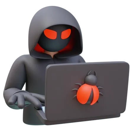 Hacker  3D Icon