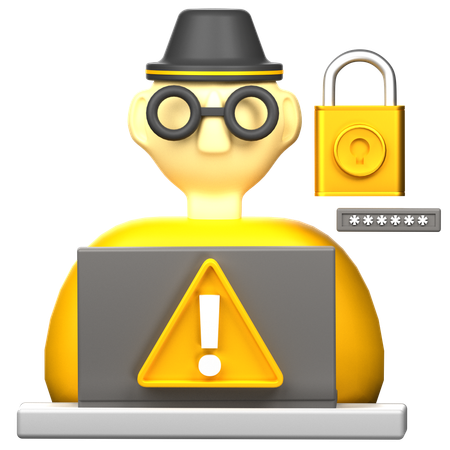 Hacker  3D Icon
