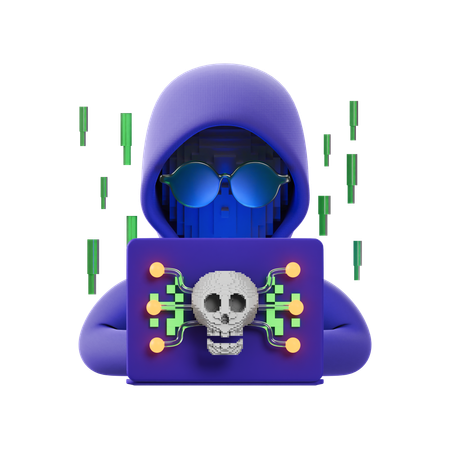 Hacker  3D Icon