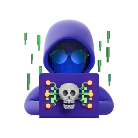 Hacker  3D Icon