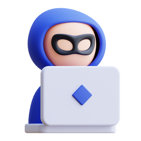 Hacker  3D Icon