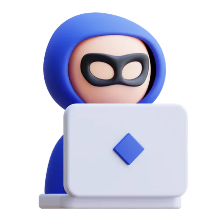 Hacker  3D Icon