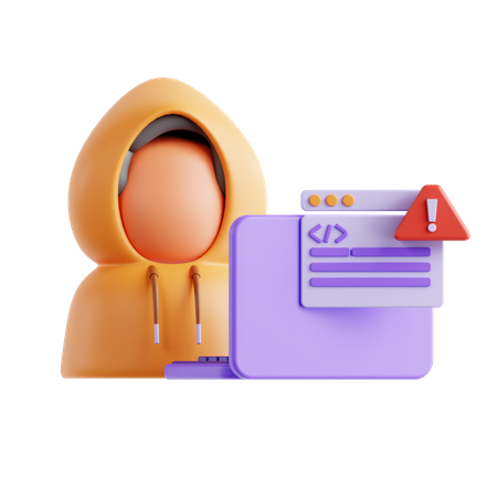 Hacker  3D Icon