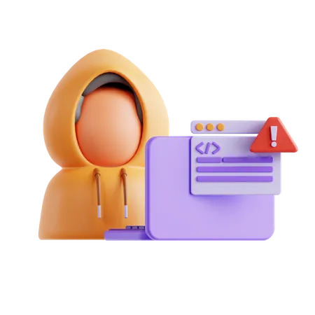 Hacker  3D Icon