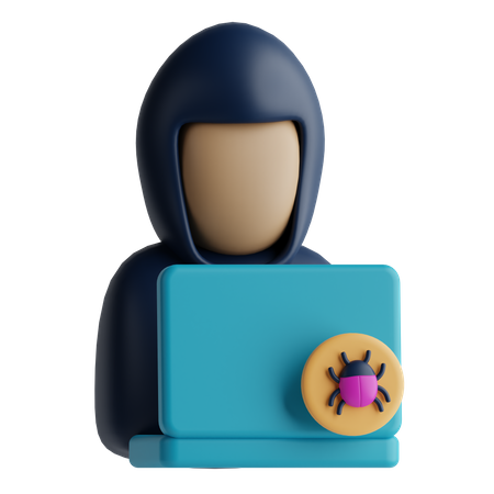 Hacker  3D Icon