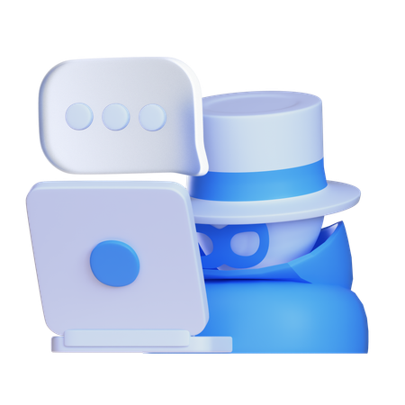 Hacker  3D Icon