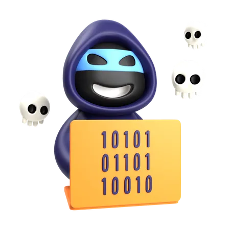 Hacker  3D Icon