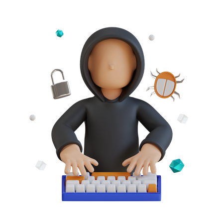 Hacker  3D Icon