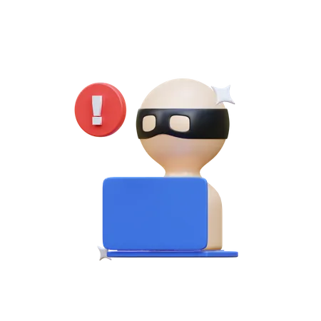 Hacker  3D Icon