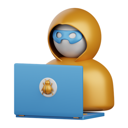 Hacker  3D Icon