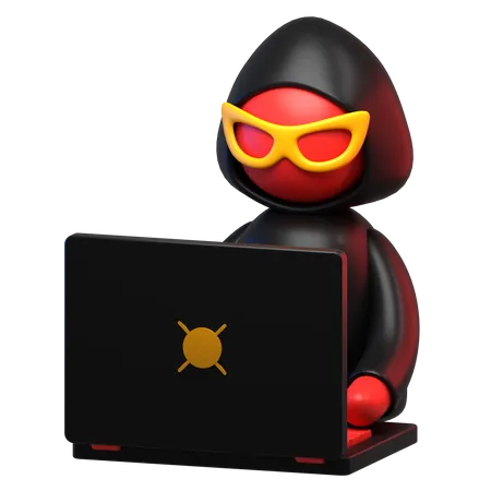 Hacker  3D Icon