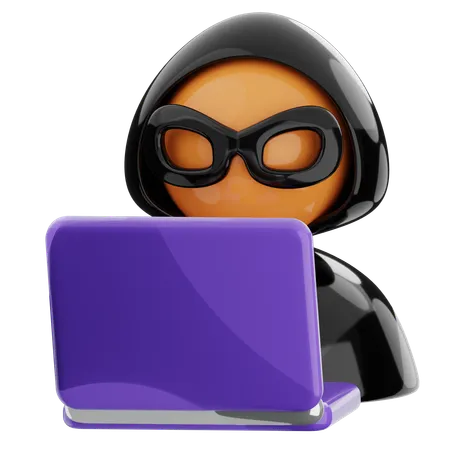 Hacker  3D Icon