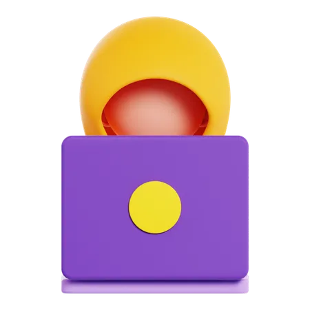 Hacker  3D Icon