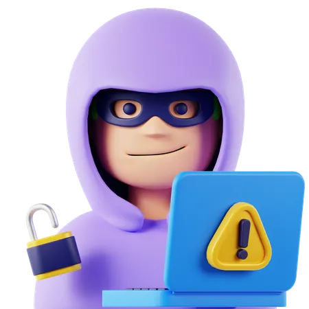 Hacker  3D Icon