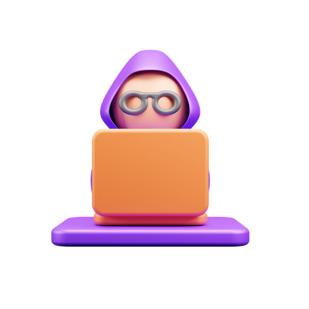 Hacker  3D Icon